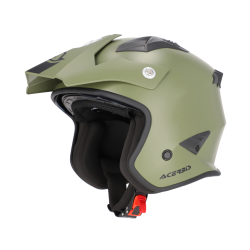 CASCO ACERBIS JET ARIA 2206 VERDE MILITARE | ACERBIS