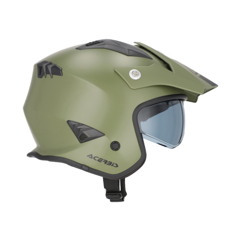 CASCO ACERBIS JET ARIA 2206 VERDE MILITARE | ACERBIS
