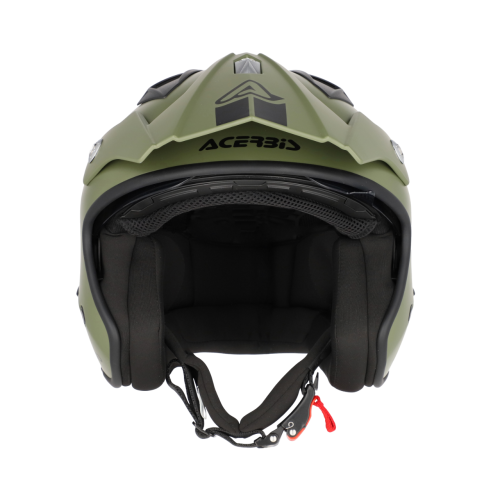 CASCO ACERBIS JET ARIA 2206 VERDE MILITARE | ACERBIS