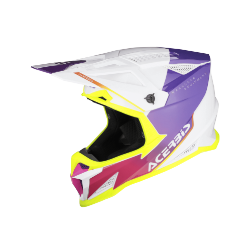 CASCO ACERBIS T711 BIANCO VIOLA | ACERBIS