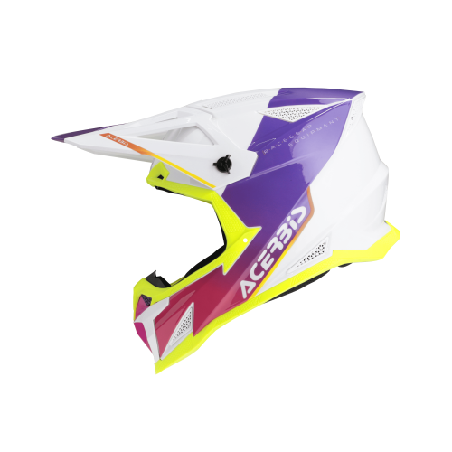 CASCO ACERBIS T711 BIANCO VIOLA | ACERBIS
