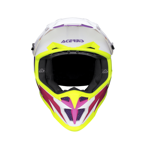 CASCO ACERBIS T711 BIANCO VIOLA | ACERBIS