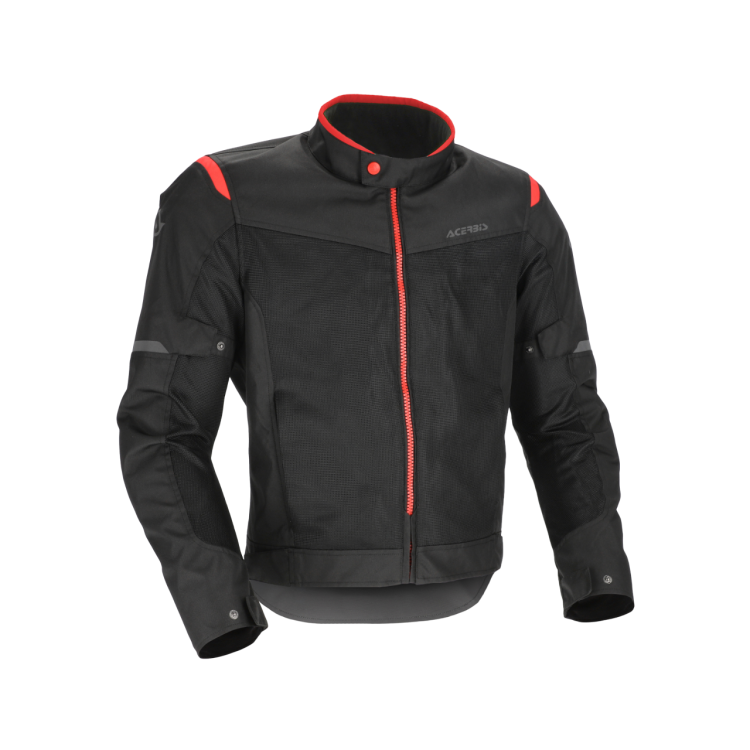 GIACCA ACERBIS CE RAMSEY VENTED 2.0 NERO ROSSO | ACERBIS