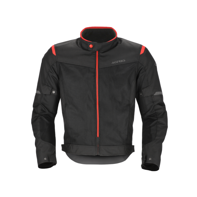 GIACCA ACERBIS CE RAMSEY VENTED 2.0 NERO ROSSO | ACERBIS