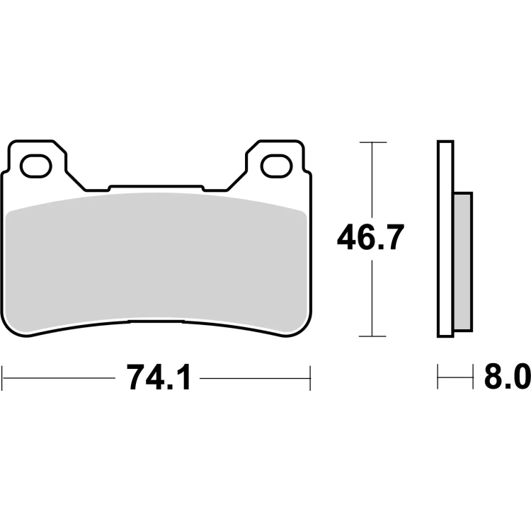Pastiglia Brembo 07HO50LA