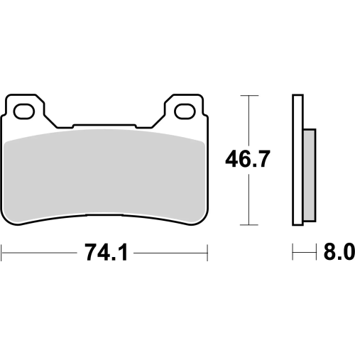 Pastiglia Brembo 07HO50LA