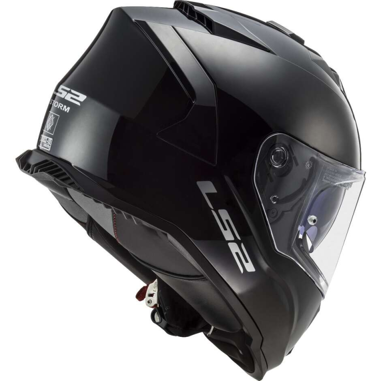 CASCO LS2 FF800 STORM SOLID GLOSS BLACK  | LS2