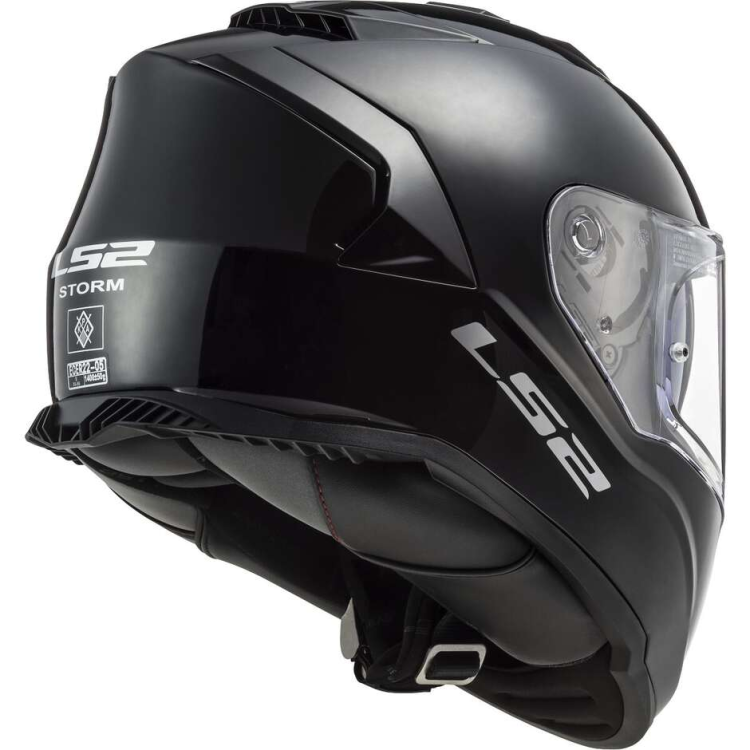 CASCO LS2 FF800 STORM SOLID GLOSS BLACK  | LS2