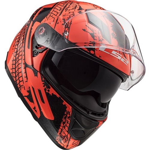 CASCO INTEGRALE LS2 FF320 STREAM EVO LAVA FLUO ORANGE BLACK | LS2
