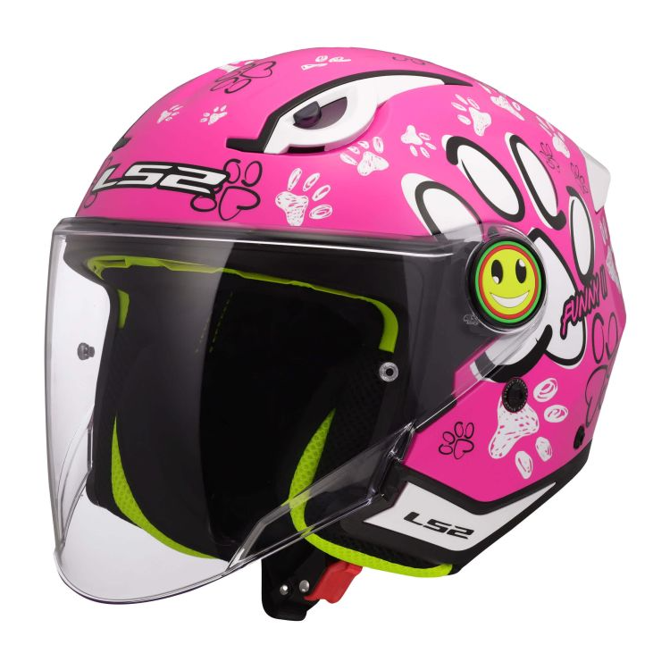 CASCO LS2 OF622 FUNNY II PAWS PINK | LS2