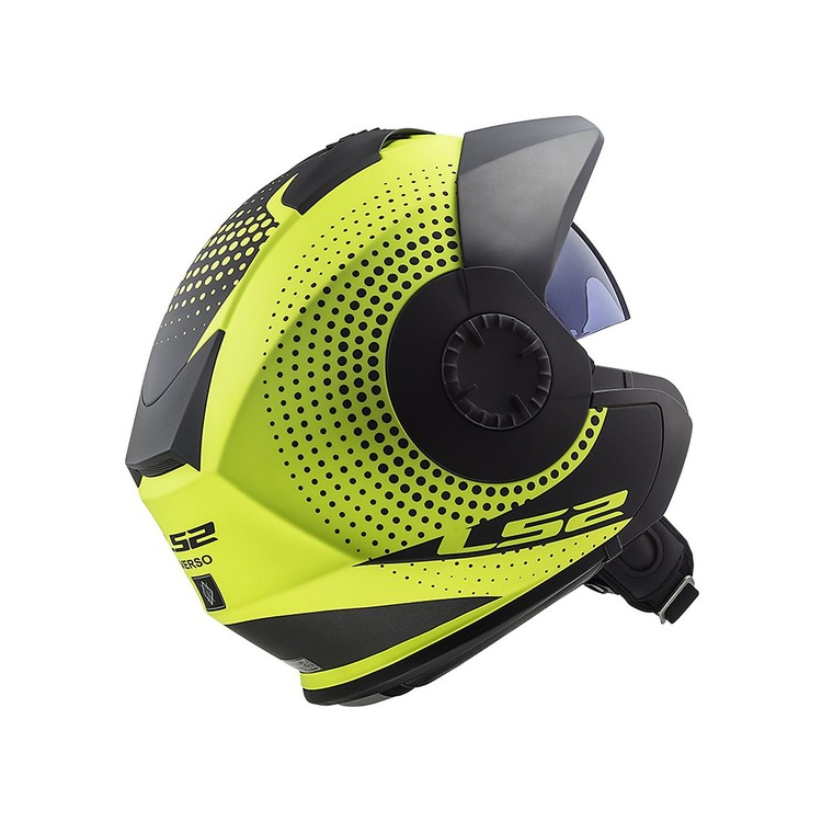 CASCO JET LS2 OF570 VERSO SPIN MATT HI VIS YELLOW  | LS2