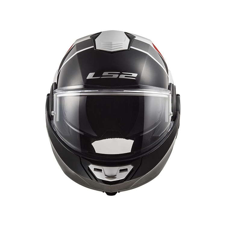CASCO LS2 FF399 VALIANT PROX WHITE BLACK RED | LS2