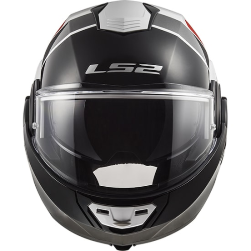 CASCO LS2 FF399 VALIANT PROX WHITE BLACK RED | LS2