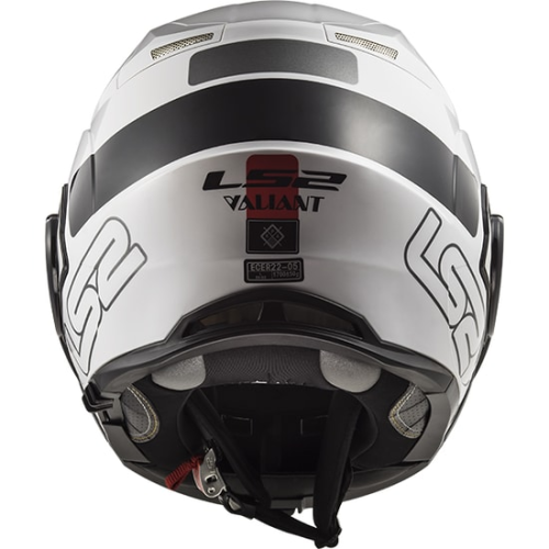 CASCO LS2 FF399 VALIANT PROX WHITE BLACK RED | LS2