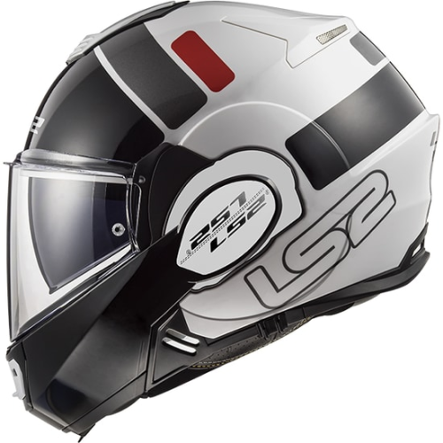 CASCO LS2 FF399 VALIANT PROX WHITE BLACK RED | LS2