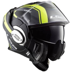 CASCO LS2 FF399 VALIANT LINE MATT BLACK HI VI YELLOW | LS2