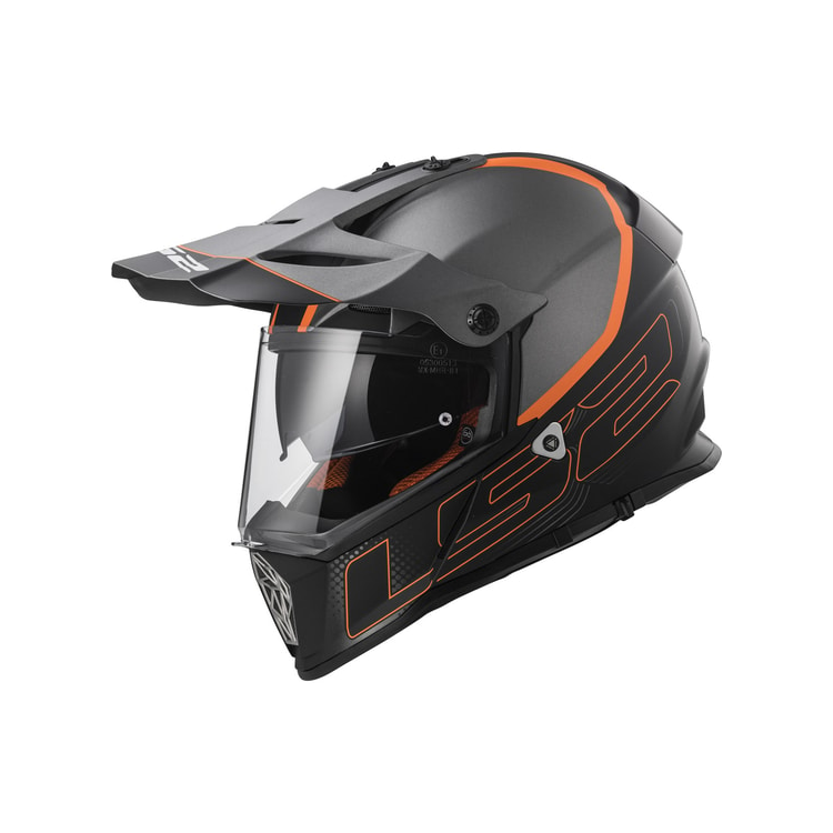 CASCO LS2 MX436 PIONEER ELEMENT MATT BLACK TITANIUM | LS2