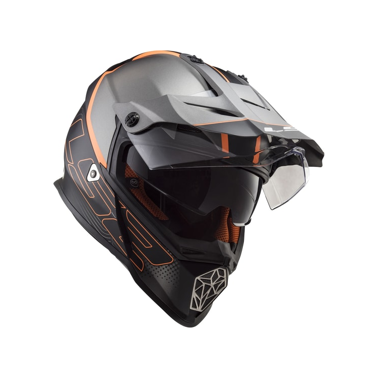 CASCO LS2 MX436 PIONEER ELEMENT MATT BLACK TITANIUM | LS2