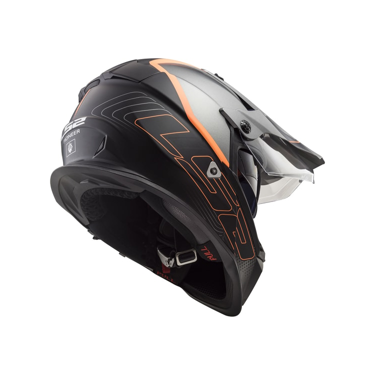 CASCO LS2 MX436 PIONEER ELEMENT MATT BLACK TITANIUM | LS2