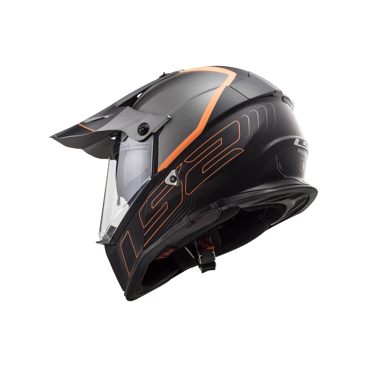 CASCO LS2 MX436 PIONEER ELEMENT MATT BLACK TITANIUM | LS2