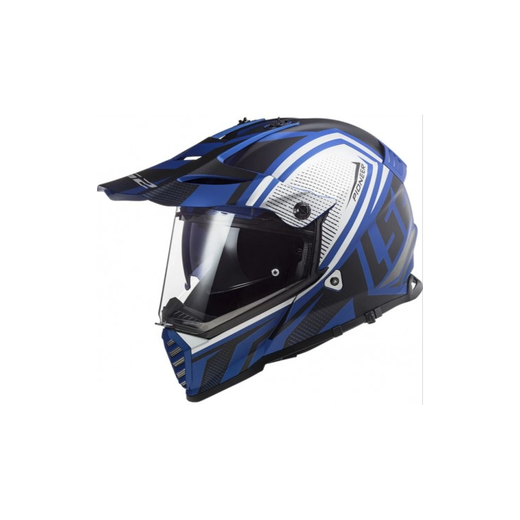 CASCO LS2 MX436 PIONEER EVO MASTER MATT BLACK BLUE | LS2