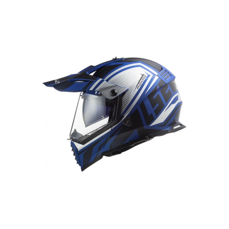 CASCO LS2 MX436 PIONEER EVO MASTER MATT BLACK BLUE | LS2