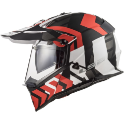 CASCO LS2 MX436 PIONEER XTREME MATT BLACK RED | LS2