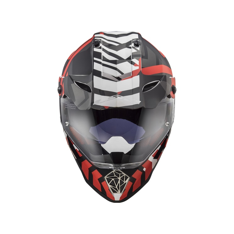CASCO LS2 MX436 PIONEER XTREME MATT BLACK RED | LS2