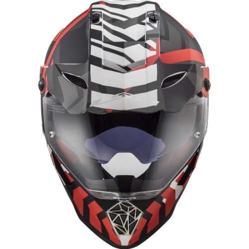 CASCO LS2 MX436 PIONEER XTREME MATT BLACK RED | LS2