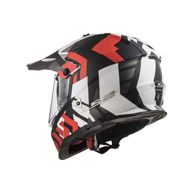 CASCO LS2 MX436 PIONEER XTREME MATT BLACK RED | LS2