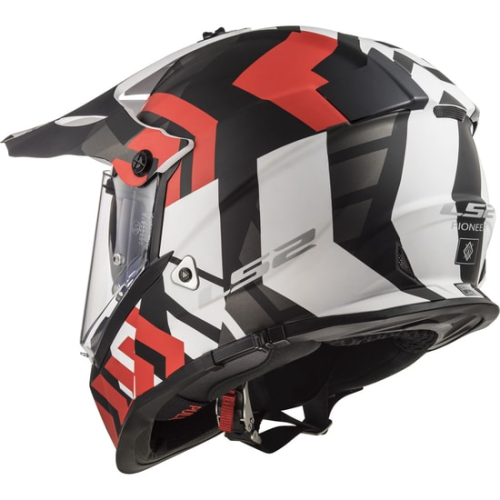 CASCO LS2 MX436 PIONEER XTREME MATT BLACK RED | LS2