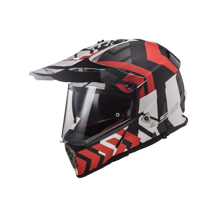 CASCO LS2 MX436 PIONEER XTREME MATT BLACK RED | LS2