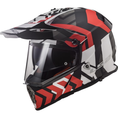 CASCO LS2 MX436 PIONEER XTREME MATT BLACK RED | LS2