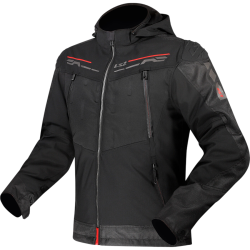 GIACCA LS2 ZIRCONIUM MAN JACKET BLACK RED | LS2
