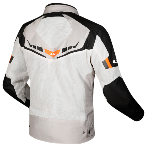 GIACCA LS2 GARDA AIR MAN JACKET BLACK GREY H-V ORANGE | LS2
