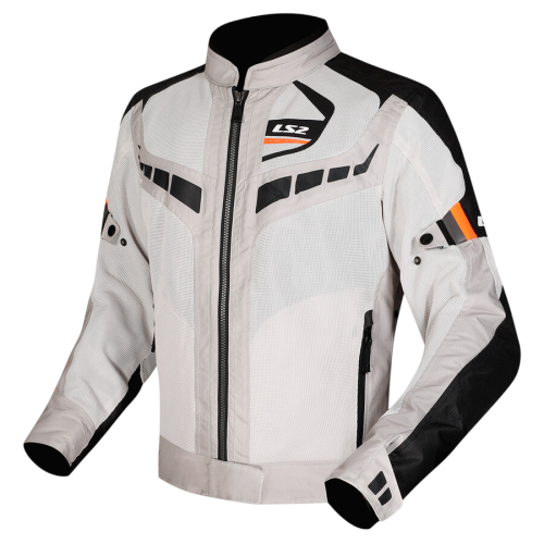 GIACCA LS2 GARDA AIR LADY JACKET BLACK GREY H-V ORANGE | LS2