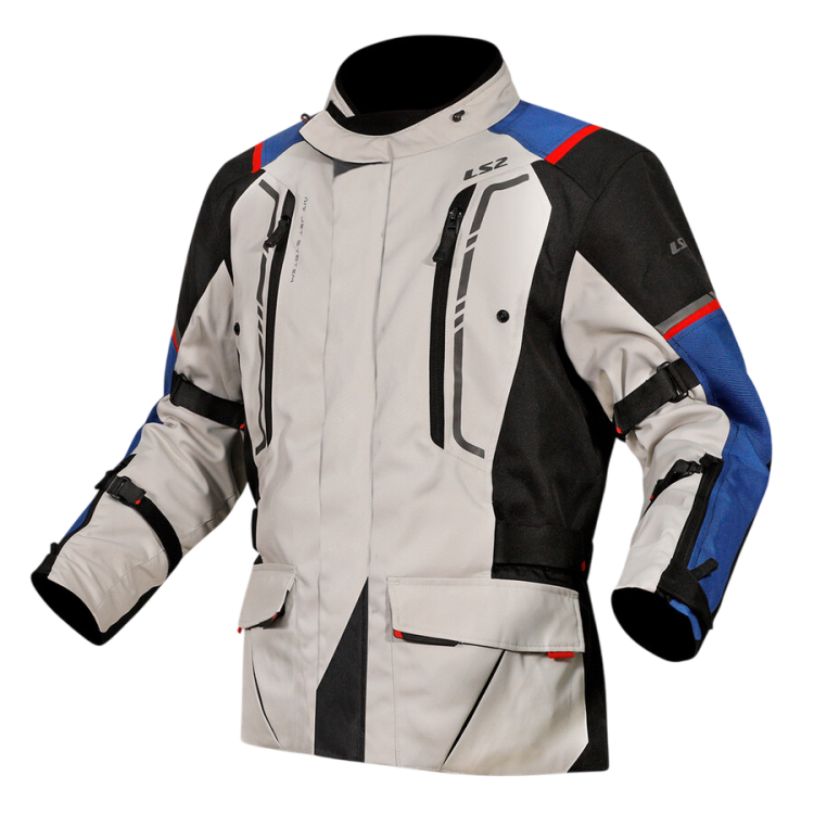 GIACCA LS2 NARVIK MAN JACKET BLUE BLACK GREY RED | LS2