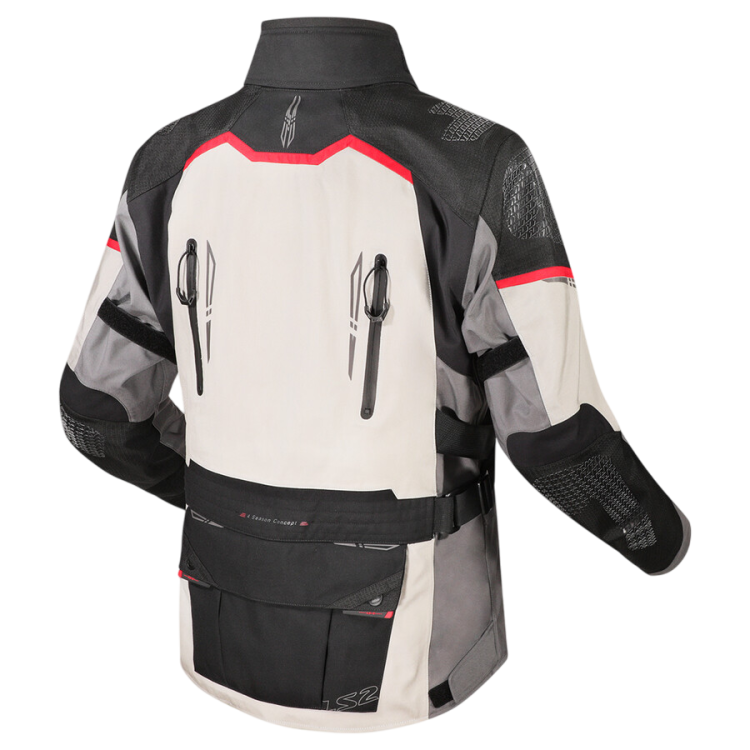 GIACCA LS2 APOLLO MAN JACKET GREY BLACK RED | LS2