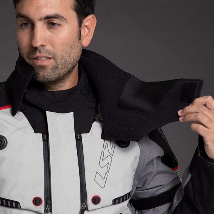 GIACCA LS2 NARVIK MAN JACKET BLUE BLACK GREY RED | LS2