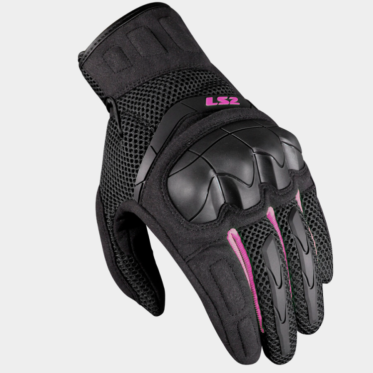 GUANTI LS2 KUBRA LADY GLOVES BLACK PURPLE | LS2