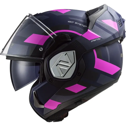 CASCO LS2 FF906 ADVANT VELUM MATT BLUE FLUO PINK-06  | LS2