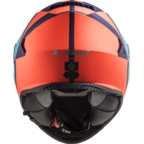 CASCO FF800 STORM SLANT MATT BLUE ORANGE | LS2