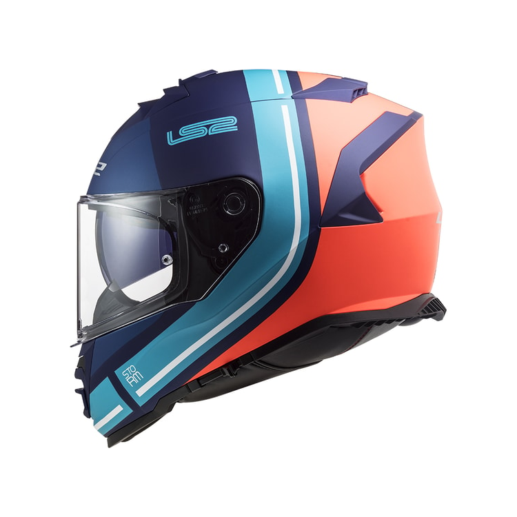 CASCO FF800 STORM SLANT MATT BLUE ORANGE | LS2