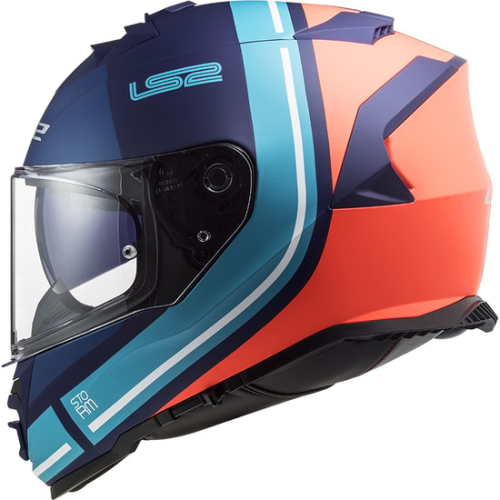 CASCO FF800 STORM SLANT MATT BLUE ORANGE | LS2