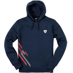 FELPA CON CAPPUCCIO OVERTAKE BLU SCURO XXL | REV'IT