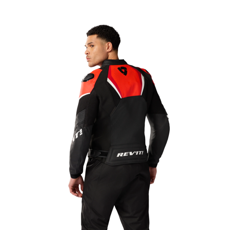 GIACCA AUTOMATE BLACK-NEON RED | REV'IT