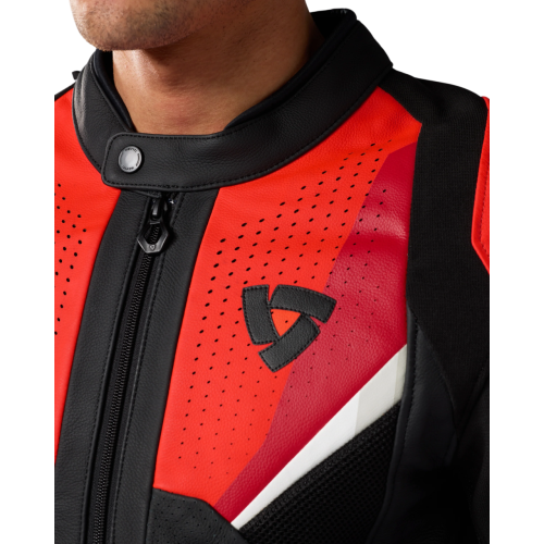 GIACCA AUTOMATE BLACK-NEON RED | REV'IT
