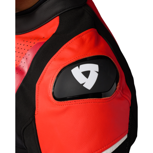 GIACCA AUTOMATE BLACK-NEON RED | REV'IT