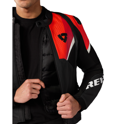 GIACCA AUTOMATE BLACK-NEON RED | REV'IT