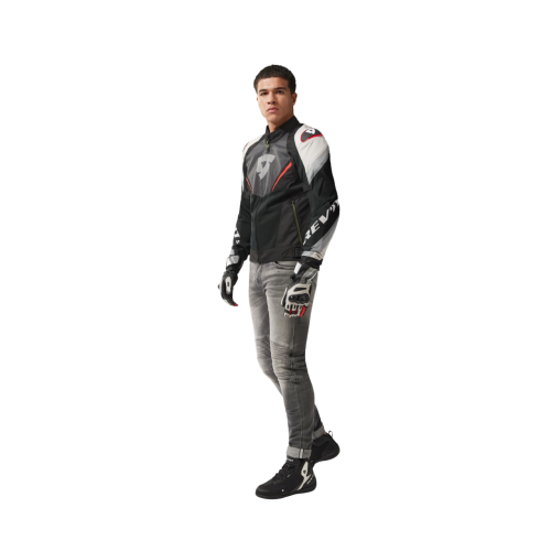 GIACCA QUANTUM 3 AIR GREY-RED | REV'IT